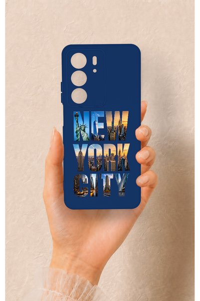 Vip Case Realme C75 Compatible New York City Patterned Silicone Case
