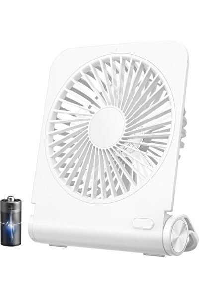 Morvena Picks Ventilator de birou reîncărcabil USB de 2000mAh, 4 viteze, 225 ...