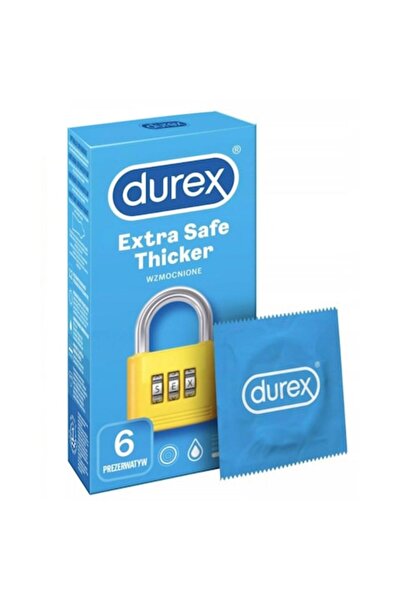 Durex Prezervative Extra Sigure, Durex, 6 bucăți.