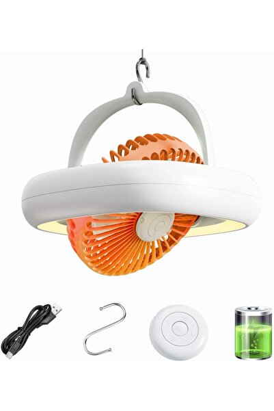 Morvena Picks Mini ventilator cu oscilație automată pentru camping, rulote și...