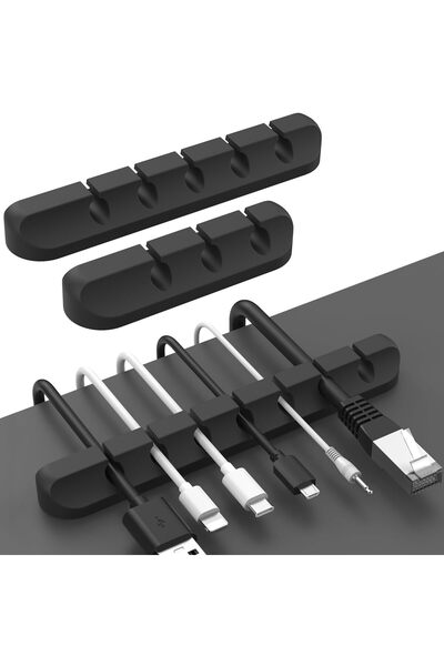 Morvena Picks Cleme pentru cabluri, Set de 3 suporturi pentru cabluri, Organi...