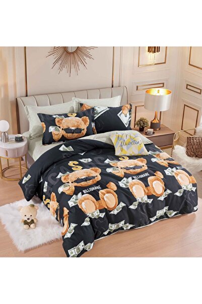 JOJO HOME Double Duvet Cover Set set, 6 pieces, bed sheet 245x250cm, with Pri...