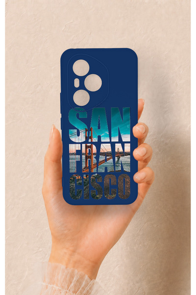 Vip Case Honor 400 Pro Compatible San Francisco Patterned Silicone Case