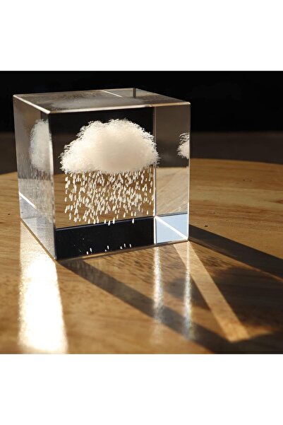 Morvena Picks Nori de ploaie 3D cuburi de cristal oraș de hârtie decorațiune ...