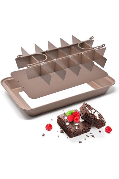 Morvena Picks Tavă pentru brownies - Tavă de copt dreptunghiulară, 31 cm x 20...