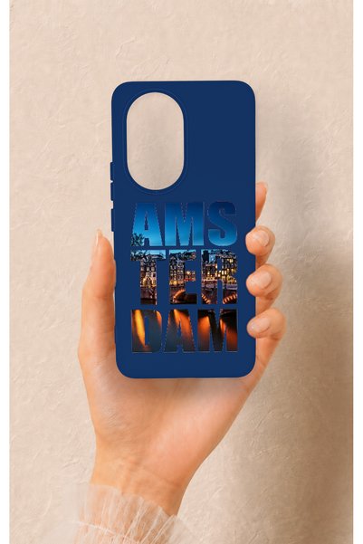 Vip Case Honor 200 5g Compatible Amsterdam Patterned Silicone Case