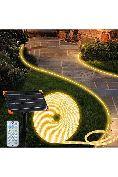 Morvena Picks Bandă LED solară de exterior de 72ft/22M - 1200 LED-uri - IP68 ...