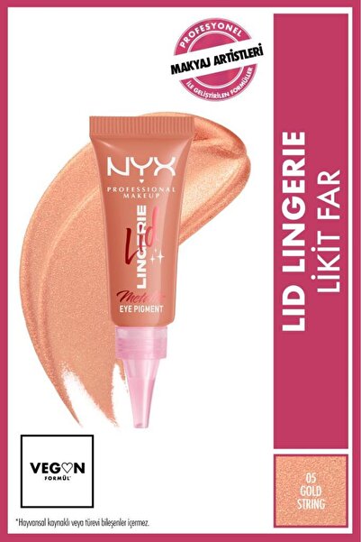 NYX Professional Makeup Lid Lingerie Likit Far - 05 Gold String