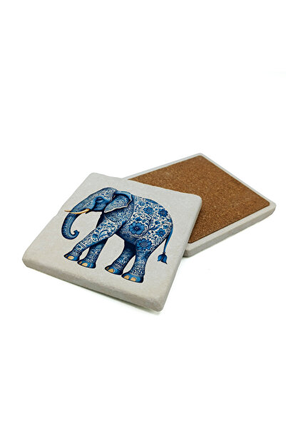 Sadrazam Life Is Better Together Printed Natural Stone Coaster 10X10 1G-Motif...