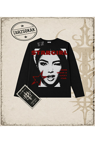 Tarzsokak Gotik & Grunge STREETWEAR STAR GIRL Long Sleeve