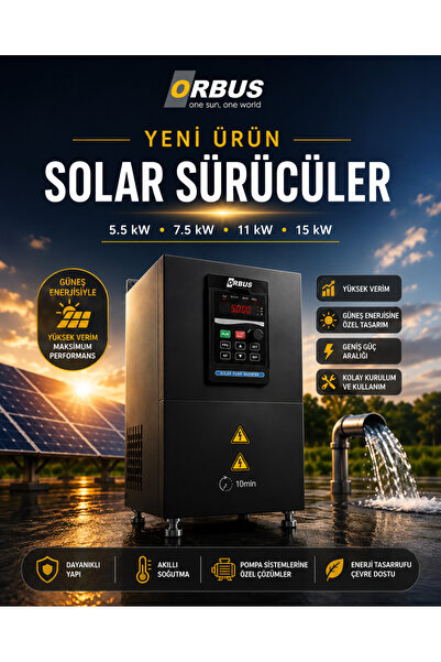 ORBUS 11 kw 15 hp SOLAR SÜRÜCÜ