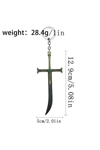 choice2 Yoru Anime Hawk Eyes Mihawk Keychain Strongest Swordsman Black Blade ...