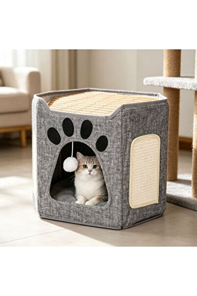 idei Multifunctional hexagonal cat bed 38*35*33cm, durable material, foldable...