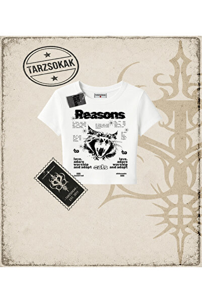 Tarzsokak Gothic & Grunge ULIČNA ODEĆA REASONS EATS CAT Dječja majica