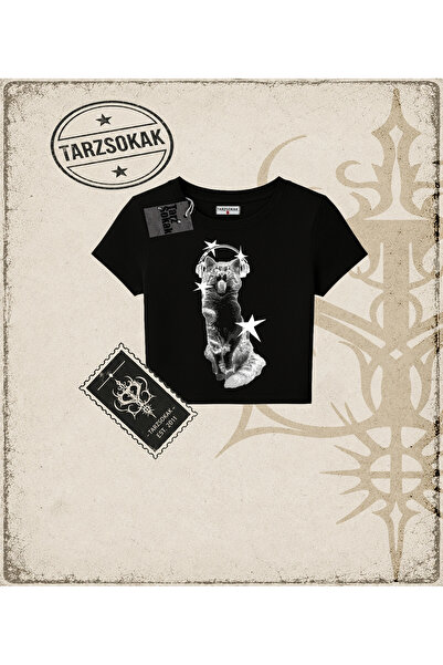 Tarzsokak Gotička i grunge ulična odjeća Meow Baby majica
