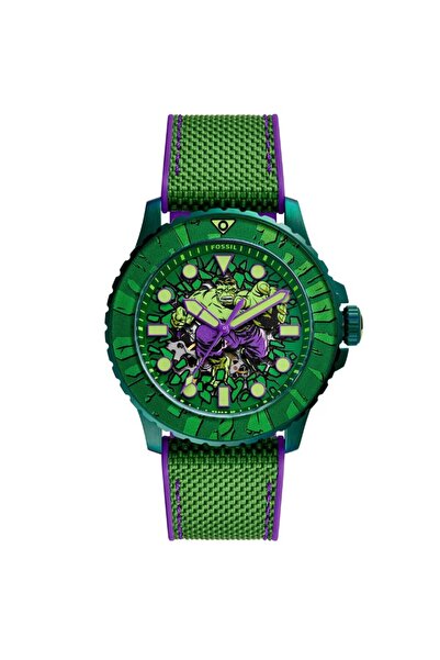 Fossil FLE1246SET Marvel x Limited-Edition Incredible Hulk Erkek Kol Saati ve...