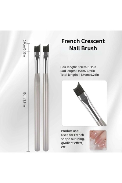 Choice DUTRIEUX French Brush 2Pcs 1/10Pcs Professional French Nail Art Brushe...