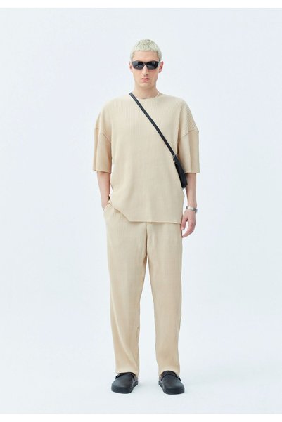 S13 Store Βασικό Σετ Οθωμανικής Ένδυσης Oversize με Λαιμόκοψη Ποδηλάτου