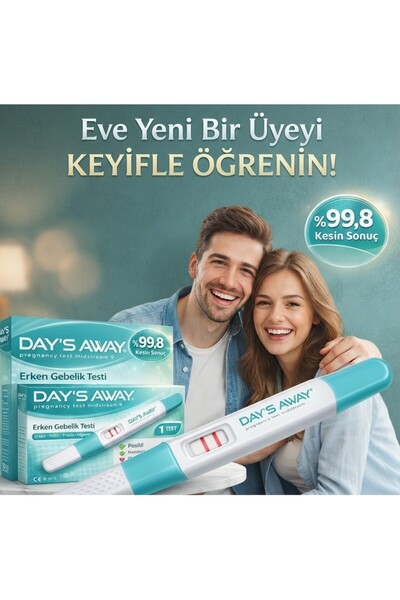 DAYS Erken Gebelik Testi Day's Away %99.9 Kesin Sonuç 5+1