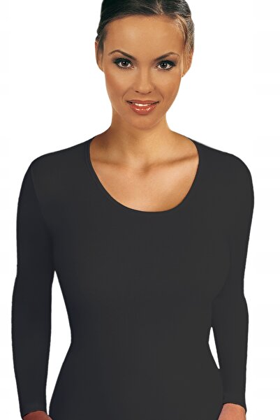 Emili Bluza dama Emili, negru, bumbac de inalta calitate, maneca neteda, 2XL-...