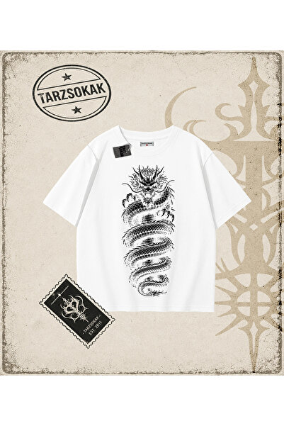 Tarzsokak Dragon Oversize Unisex Majica
