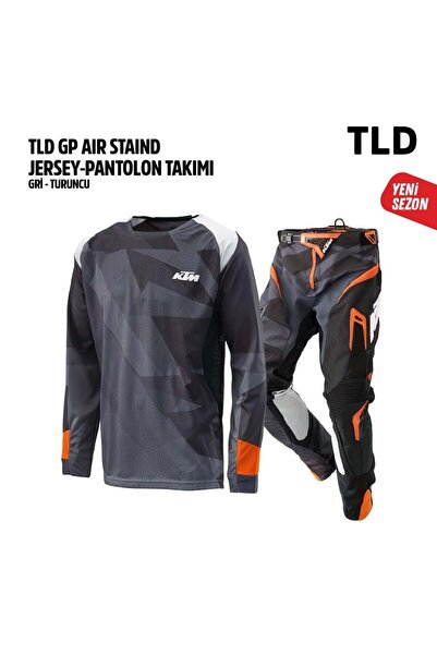 Troy Lee Designs TLD Siyah Gri Jersey Pantolon Takımı