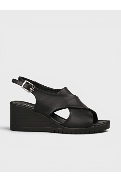 Sadık Yılmaz Women's summer flat sandals - 575 34-05 - black