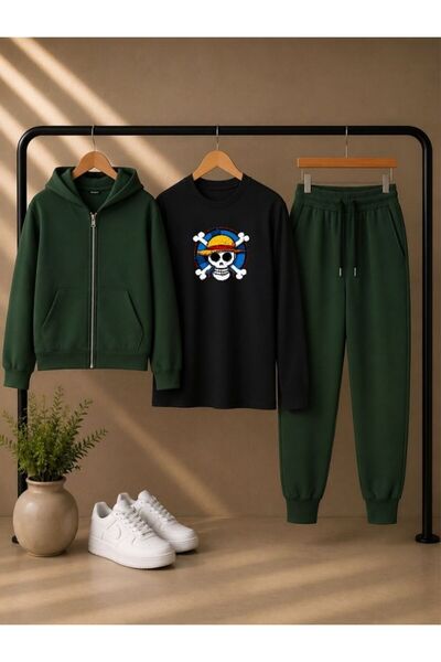 armicem Armikids Unisex Kids 3-Piece Combination Set: Hooded Jacket, T-Shirt ...