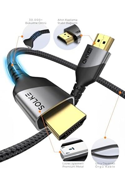 veraX.MODA.Trent كابل HDMI 2.1 UHD 8K 60 هرتز 4K 120 هرتز 48 جيجابت في الثاني...