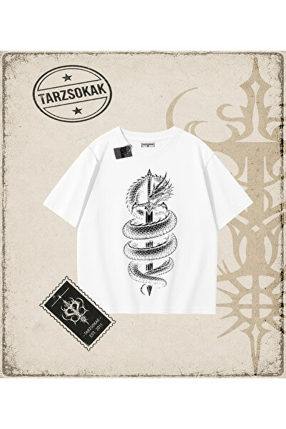 Tarzsokak Dragon Oversize Unisex Majica