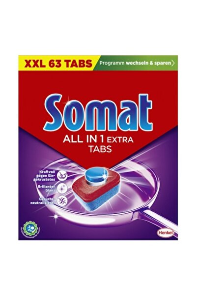 Somat Detergent pentru mașina de spălat vase All In 1, Capsule extra, 63 de t...