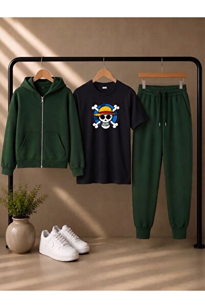 armicem Armikids Unisex Kids 3-Piece Combination Set: Hooded Jacket, T-Shirt ...