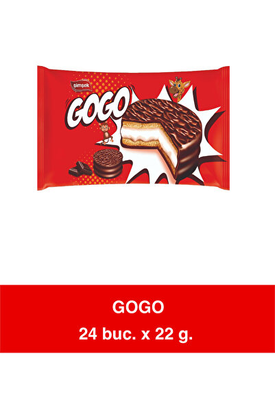 ŞİMŞEK Gogo – Μπισκότο με μάρσμελο και επικάλυψη κακάο – 22γρ. x 24