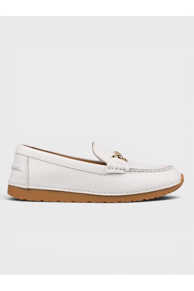 Sadık Yılmaz Kadın Yazlık Loafer - 229 1126 - Beyaz