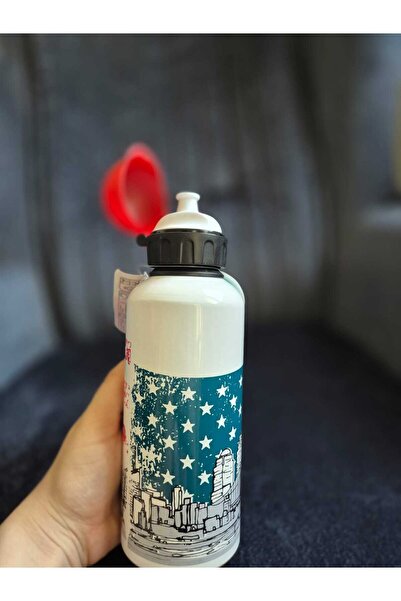 Lider MAGNESİA ALÜMİNYUM MATARA 600ML NEWYORK DESENLİ SULUK