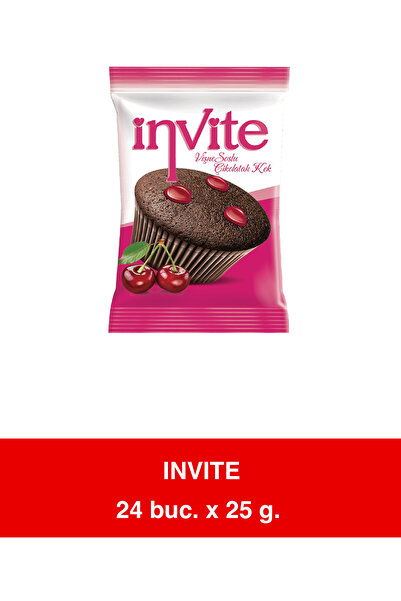 ŞİMŞEK Invite Muffin – Muffin cu ciocolată și sos de cireșe – 25g x 24