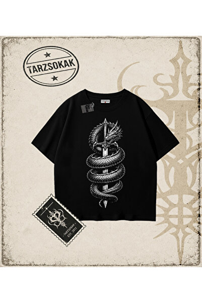 Tarzsokak Dragon Oversize Unisex Majica