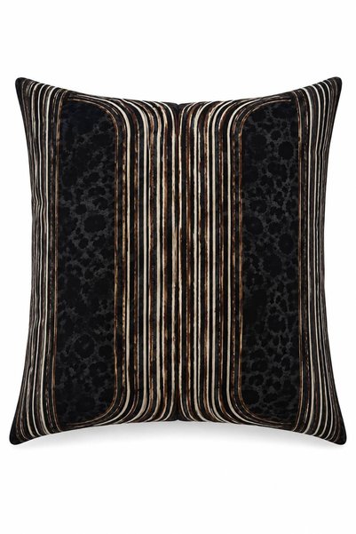Ucarehome Black Jag Series Throw Pillow Cover Twill Fabric Hidden Zipper (43X43 cm)