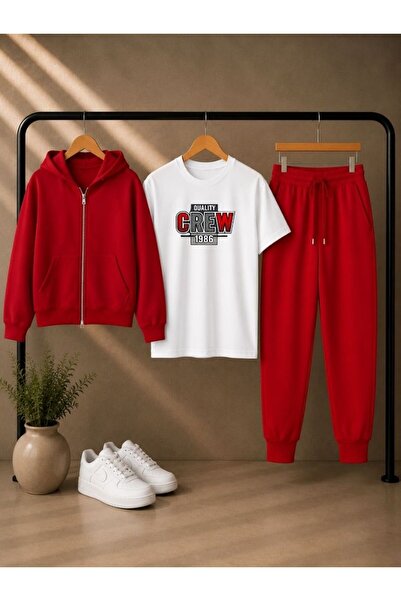 armicem Armikids Unisex Kids 3-Piece Combination Set: Hooded Jacket, T-Shirt ...