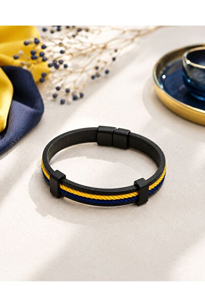 EL YAPIMI Leather Fan Bracelet