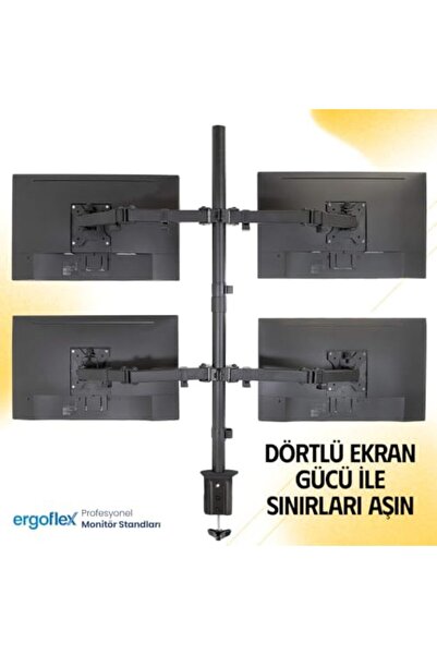 veraX.MODA.Trent Ef54 Steel Design 2-8 kg Quad Screen Elevator 13-27Inch Moni...