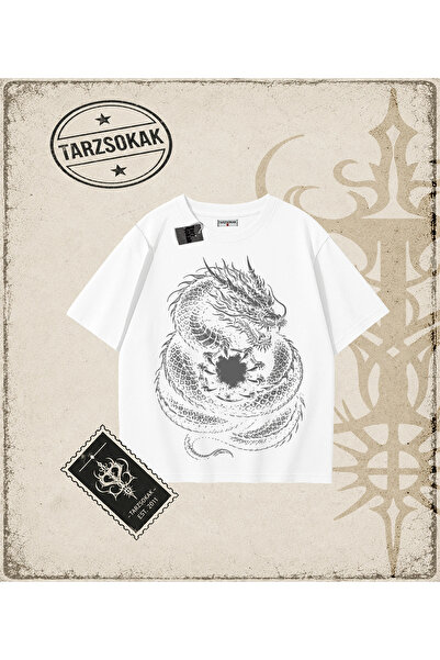 Tarzsokak Dragon Oversize Unisex Majica