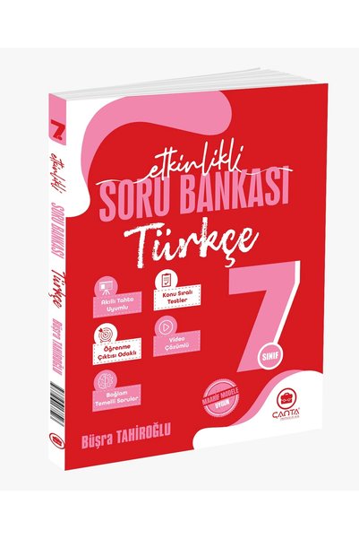 Çanta Yayınları Çanta 7.Sınıf Türkçe Etkinlikli Kazanım Soru Bankası Maarif M...