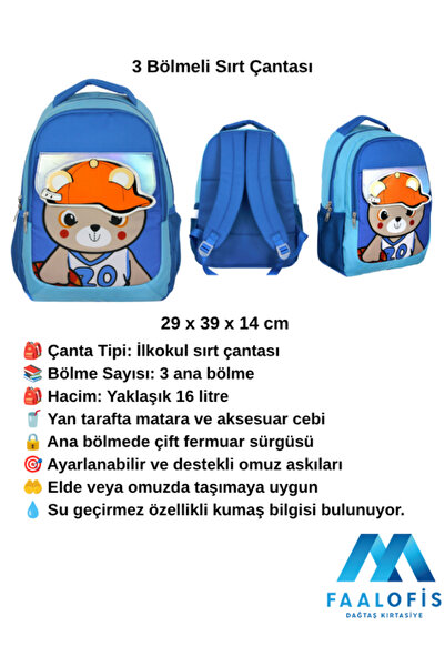 Dağtaş Kırtasiye 5021 Cennec Slatki Figurica Medvedića Ruksak