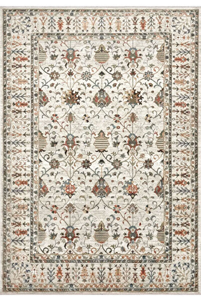 Bahariye Halı Etnik ET07 Krem Modern Halı