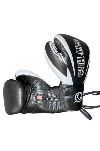 CYCLONE Legion Genuine Leather Lace-Up Boxing and Kickboxing Gloves