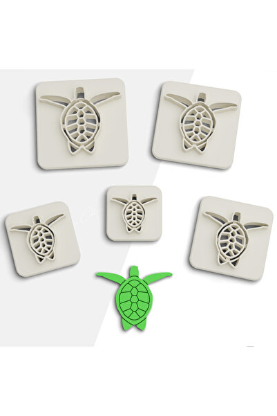 flament aşk Turtle Polymer Clay Cutting Mold,Jewelry Molds,Cookie Mold,5 Size...