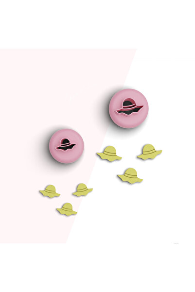flament aşk Summer Hat Mini Polymer Clay Cutting Mold,Jewelry Molds, Candy Mo...