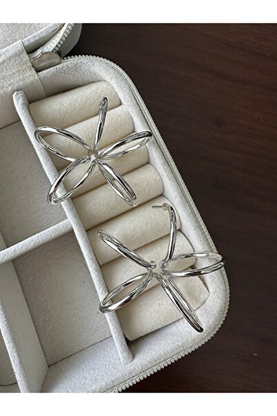 ringbox Silver Color Spiral Earrings