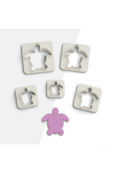 flament aşk Turtle Polymer Clay Cutting Mold, Earring Molds, Cookie Mold, 5 S...